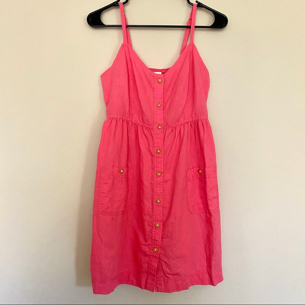 Aerie Pink Button Dress